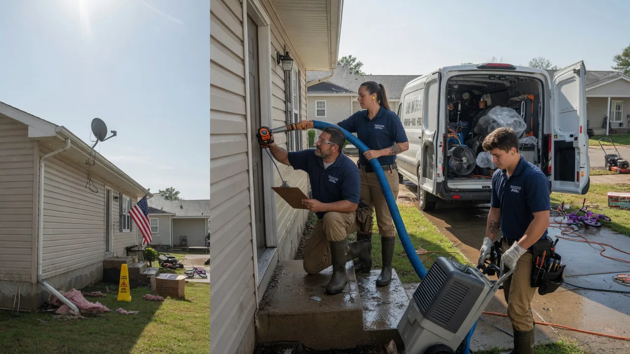 Ceiling Water Damage Restoration in Churubusco, IN near me